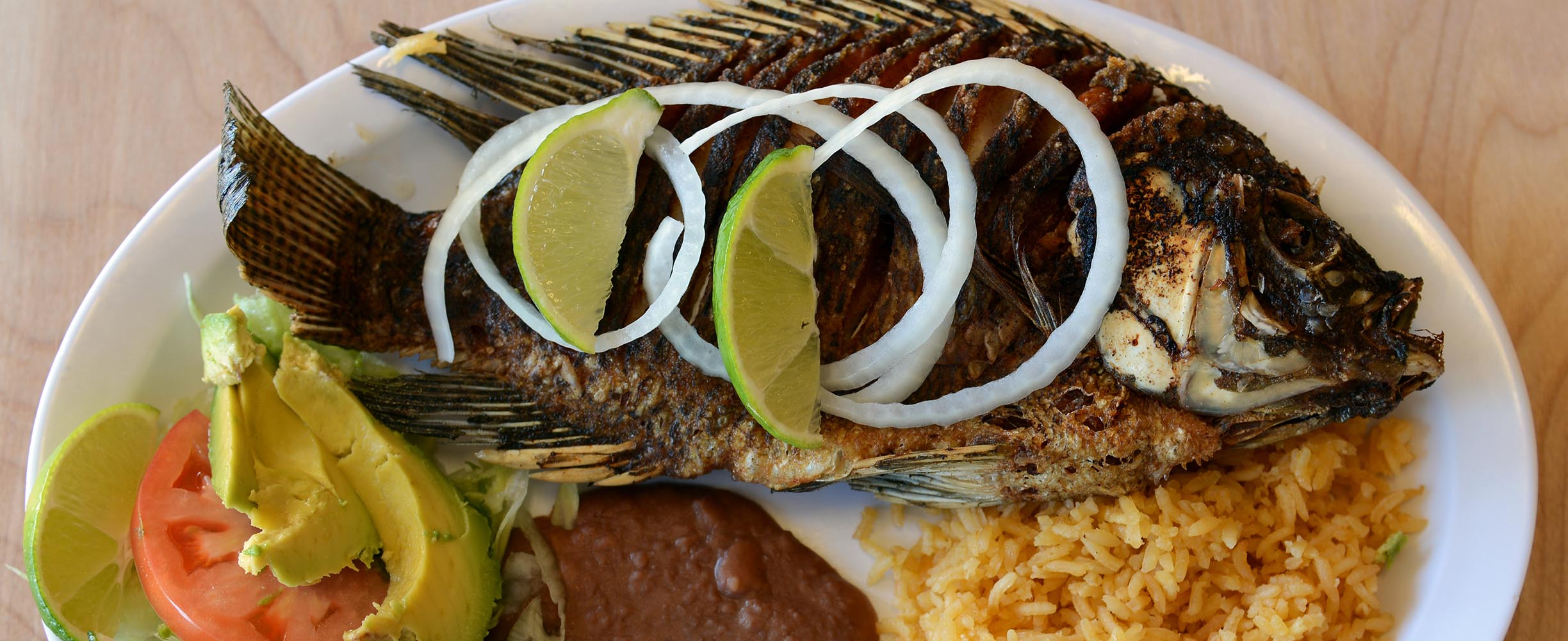 Whole Fried Fish prepared by Central American cooks