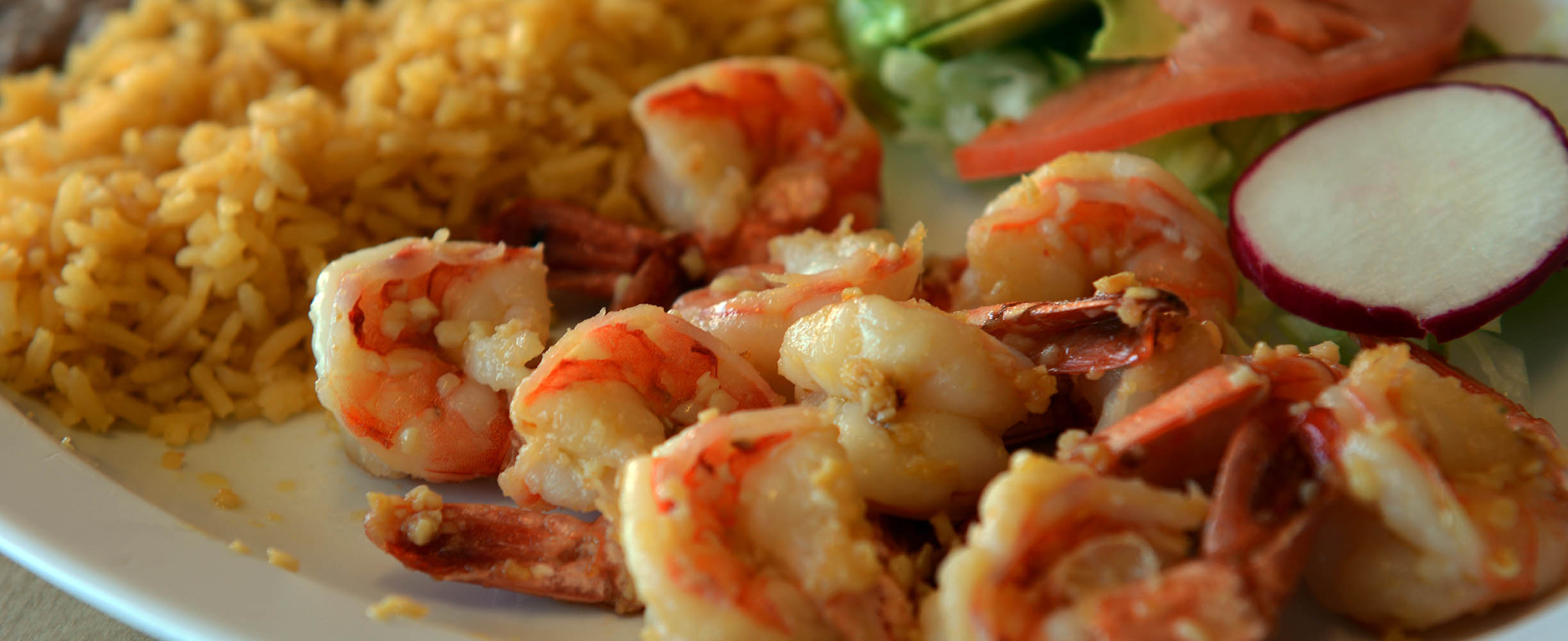 Mexican style Camarones al Ajillo, or Garlic Shrimps.
